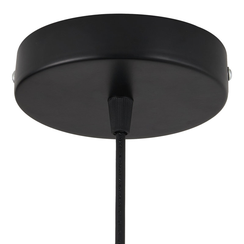 1 - Light Matte Black Bowl Pendant