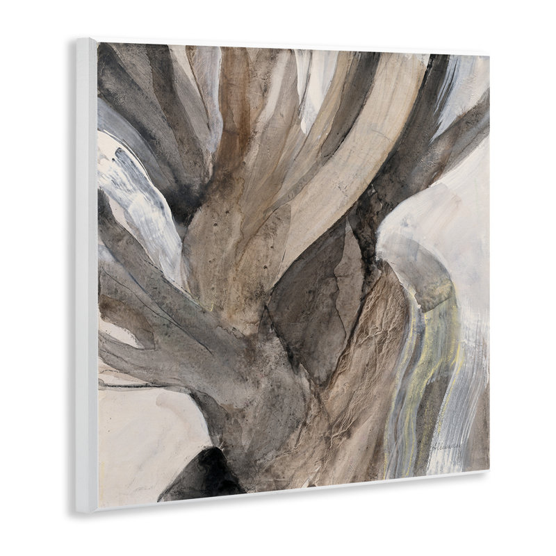 Twisted Driftwood Abstract Tree Bark Brown Neutral