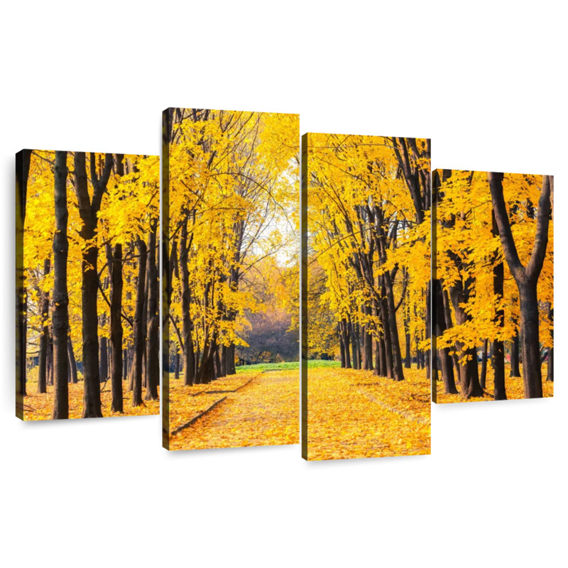 Alvord Golden Autumn Pathway, 42" H x 68" W