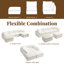 Canapé modulaire moderne en chenille avec repose-pieds mobile, aucun assemblage requis-915066271-915066273-965996336