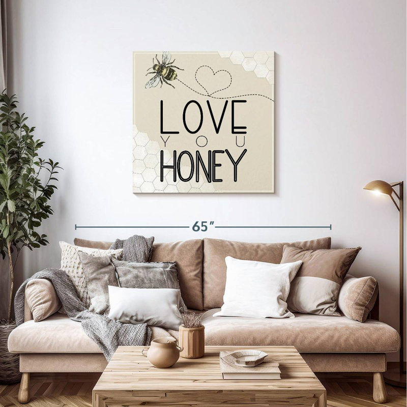 Tergel Love You Honey, 36" H x 36" W