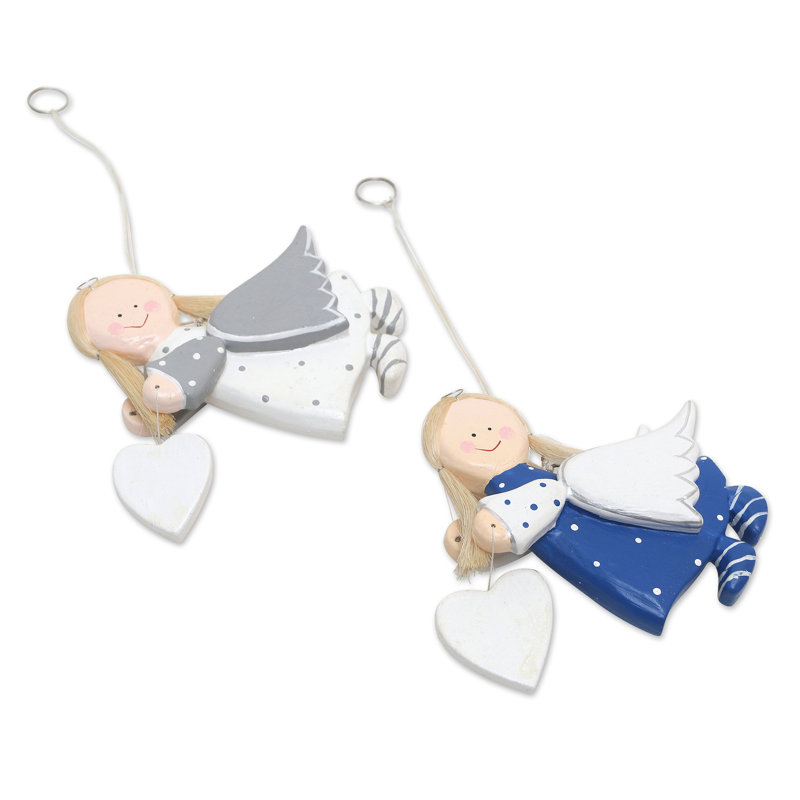 Ornement enfant suspendu (ensemble de 2)