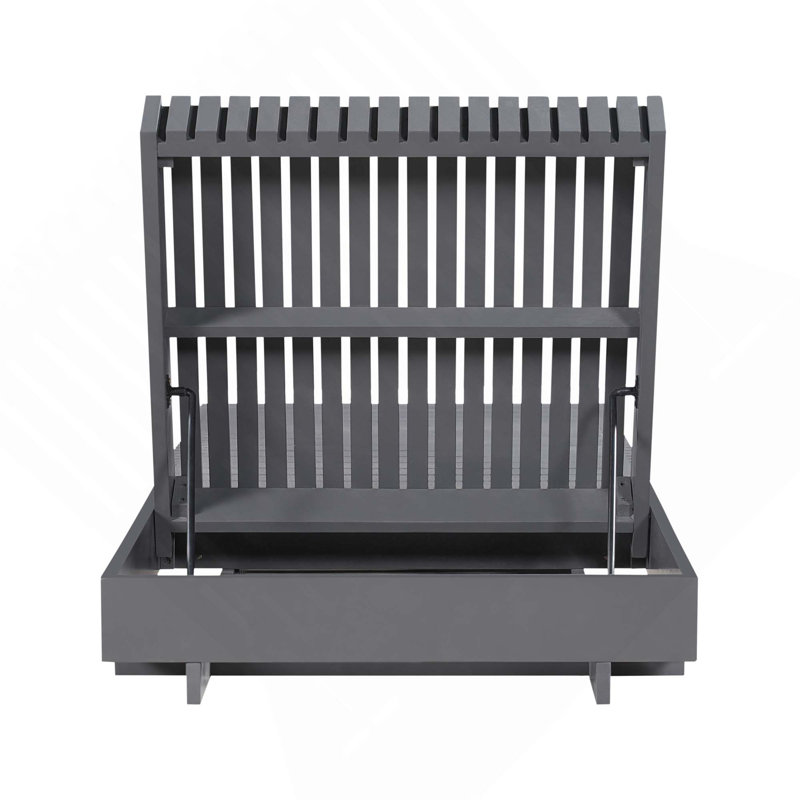 Chaise longue d'extérieur moderne en bois massif d'acacia avec inclinable réglable pour patio, terrasse, jardin, bord de piscine (sans coussins)