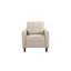 Fauteuil capitonné capitonné à garniture carrée à accoudoirs carrés, meubles de salon transitionnels en tissu de polyester-1835460810