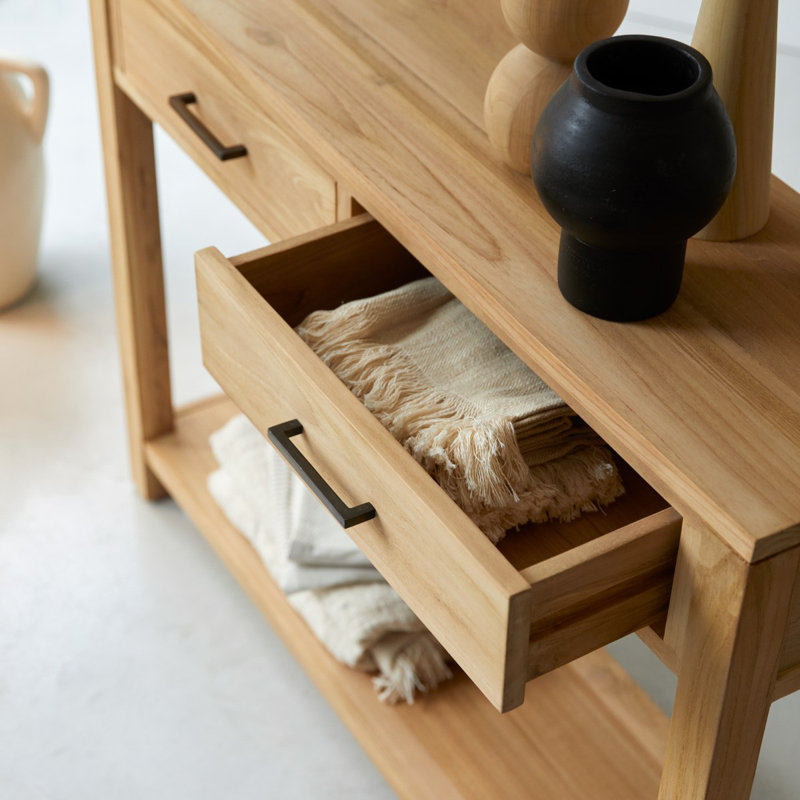 Maë 43.31'' W Solid Wood Console Table