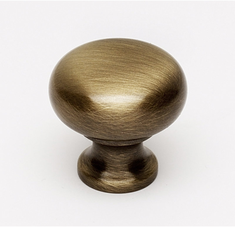 Poignée champignon, Antique English, H 0,75 po x l 0,75 po x P 0,4375 po