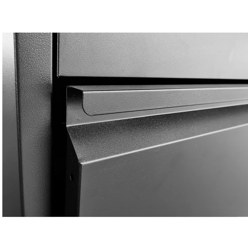 3 Drawer Lateral File Cabinet, 35.4 Inch Wide Metal Filing Cabinet, Locking Heavy Duty File Cabinet for Home Office, Anti-Tip Safety Interlock, Vertical Storage for Letter/Legal/A4 Files, Black