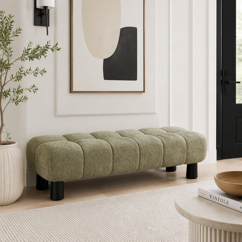 Banc avec repose-pieds 62,6 po, Green