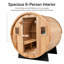 Sauna extérieur 6 personnes en pruche traité à la chaleur