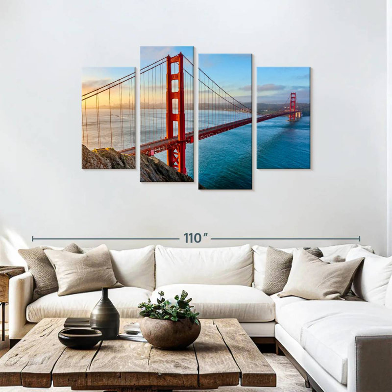 Senne célèbre pont Golden Gate, H 48 po x l 75 po