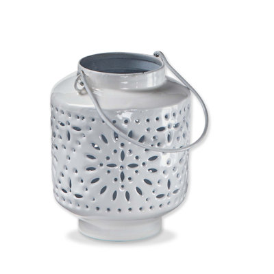 Aura Enamel Lantern Sm Lavender