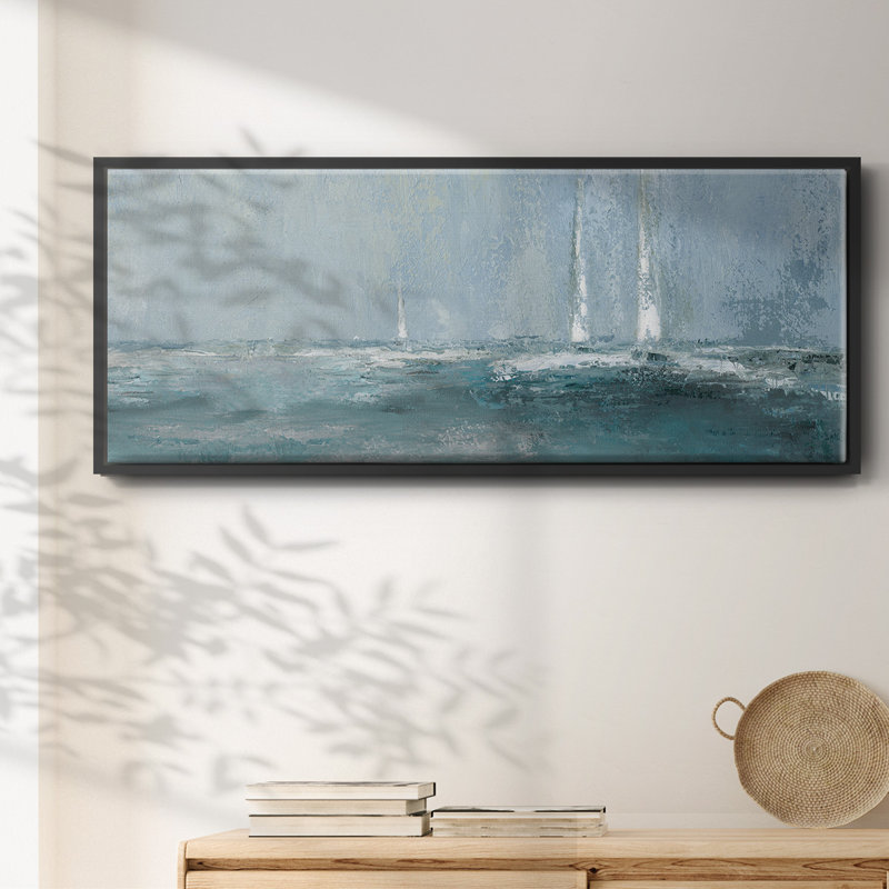 Headed Out- Framed Canvas, 8" H x 20" W