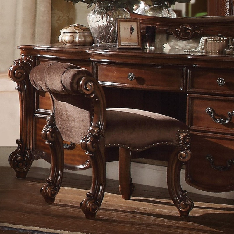 Tabouret de coiffeuse Vendome, Brun