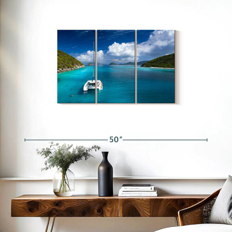 Mehar Lovango Cay Catamaran, 20" H x 33" W