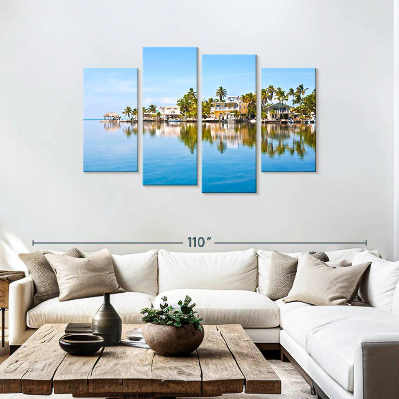 Gillard Key West Seaside Town, 48" H x 75" W