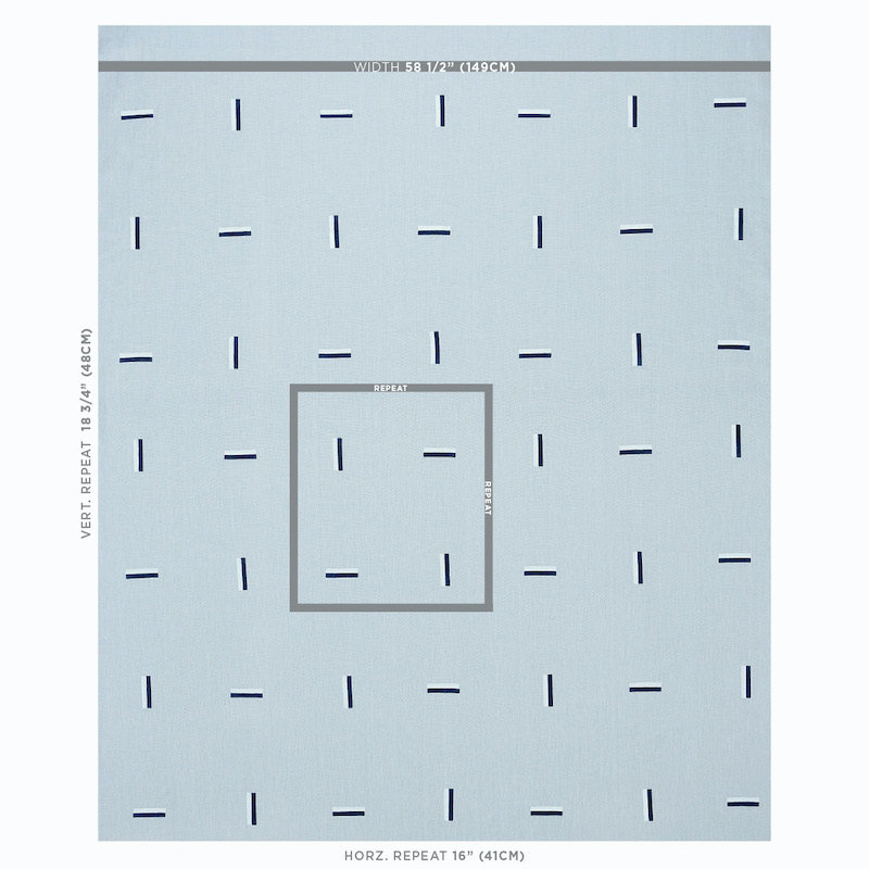 Tissu Schumacher x Caroline Z Hurley, Ciel