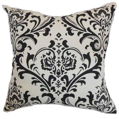Olavarria Damask Feather Reversible Throw Pillow