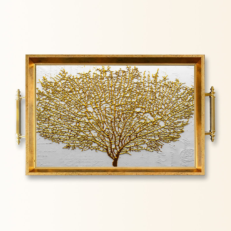 Elegant Glass Tray, 19.7 x 11.4 x 1.4 inches | 100% Durable Glass Construction | Easy to Clean with Damp Cloth | Ideal for Serving, Decorative Display, and Organizing | Stylish Addition to Home Décor