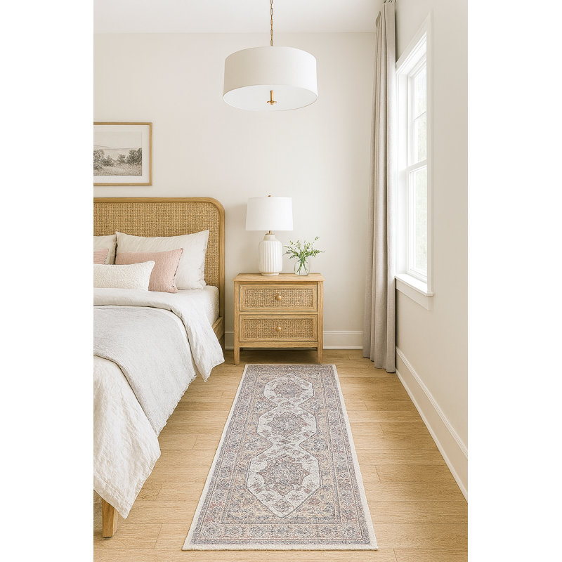 Crafters & Weavers Serapi Collection Area Rug Ultra Soft Washable Rug, Non Slip, Indoor, Stain Resistant Rugs for Living Room Bedroom Vintage Home Decor (2'7 x 9')