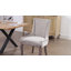 Ensemble de 8 chaises de salle à manger rembourrées et cloutées en tissu épais (ensemble de 8)-105013354