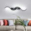 2-Light S-Shaped LED Flush Mounted Sconce