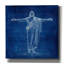  «Jesus Blueprint 2» par Rich Monet, art mural sur toile, 26 po x 26 po