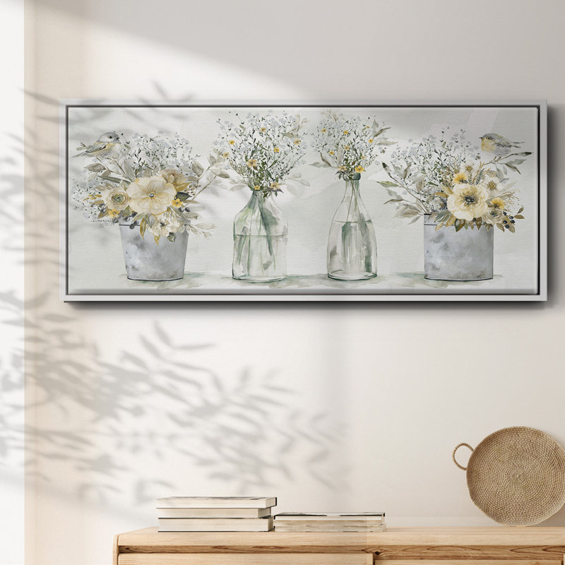 Farmhouse Bouquets - Toile encadrée, H 20 po x l 50 po