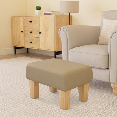Acierno Mahogany Wood Contemporary Leg - Faux Leather