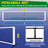 Pickleball Net Driveway Pickleball Nets Portable Outdoor Regulation Size 22ft Pickle Ball Net Set W/ 1 Carry Bag