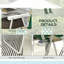 2 chaises de patio pliantes,. Chaises portatives avec, idéales pour le camping, le jardin, la piscine, la plage et la cour
