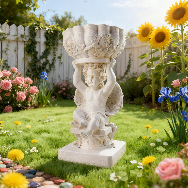 Sculpture de jardin ange 19,8 po