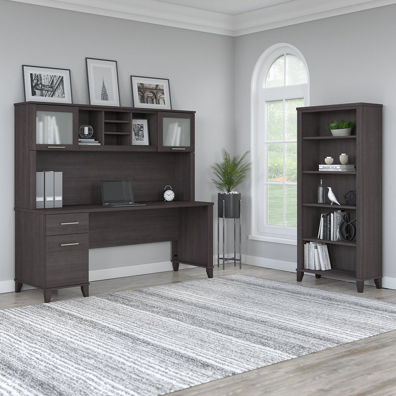 Ovia Computer Desk, Storm Gray