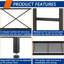 Tablettes métalliques réglables, étagères de rangement en métal-1285880099-1298066904