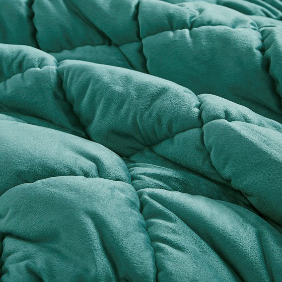 3 Piece Comforter Set, King Comforter + 2 Pillowcases, Teal