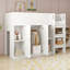 Loft Bed 90X200 Cm With Wardrobe, Shelves, Ladder & Storage – Space-Saving Design-1774207606