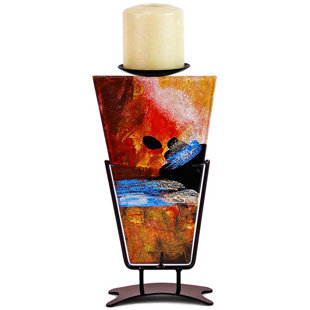 The Horizon 11'' H Glass Tabletop Candlestick
