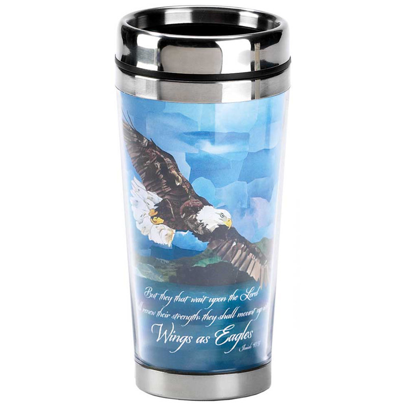 Dicksons Inc 16 fl. oz. Double Wall Insulated Stainless Steel Travel Mug with