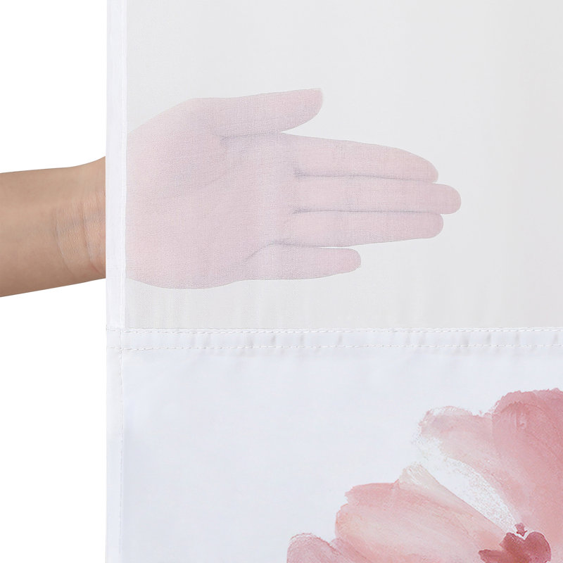  Rideau de douche 72X75 Hookless - 100% polyester