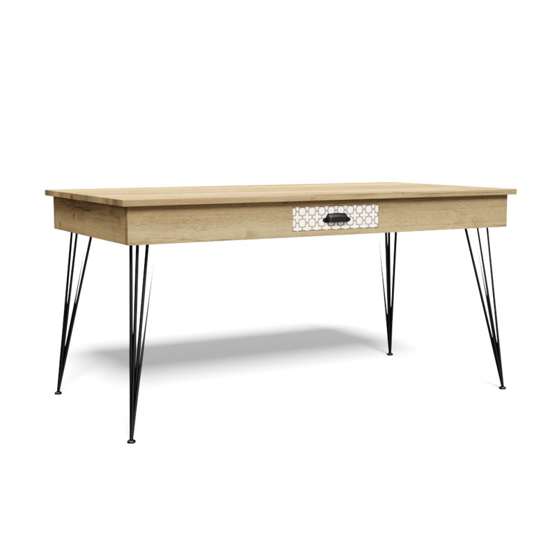 Ambrosia Oak Solid Wood Dining Table