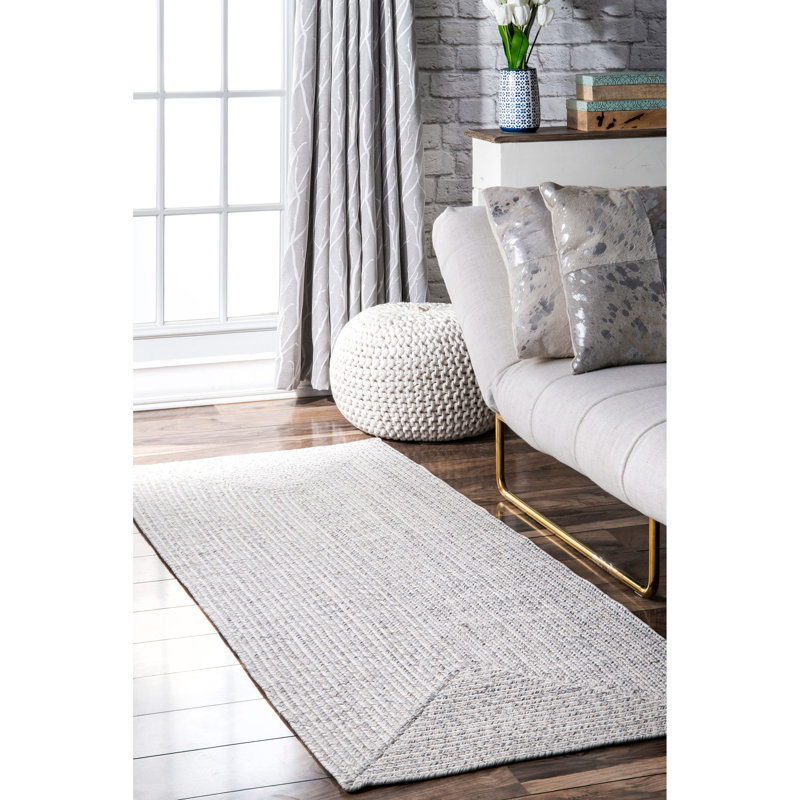 Bennett Solid Colour Hand Woven Indoor / Outdoor Area Rug, Runner 76 x 244cm