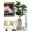Fiddle Faux Fiddle Leaf Fig Tree in Metal Planter-2083095698-2083095699