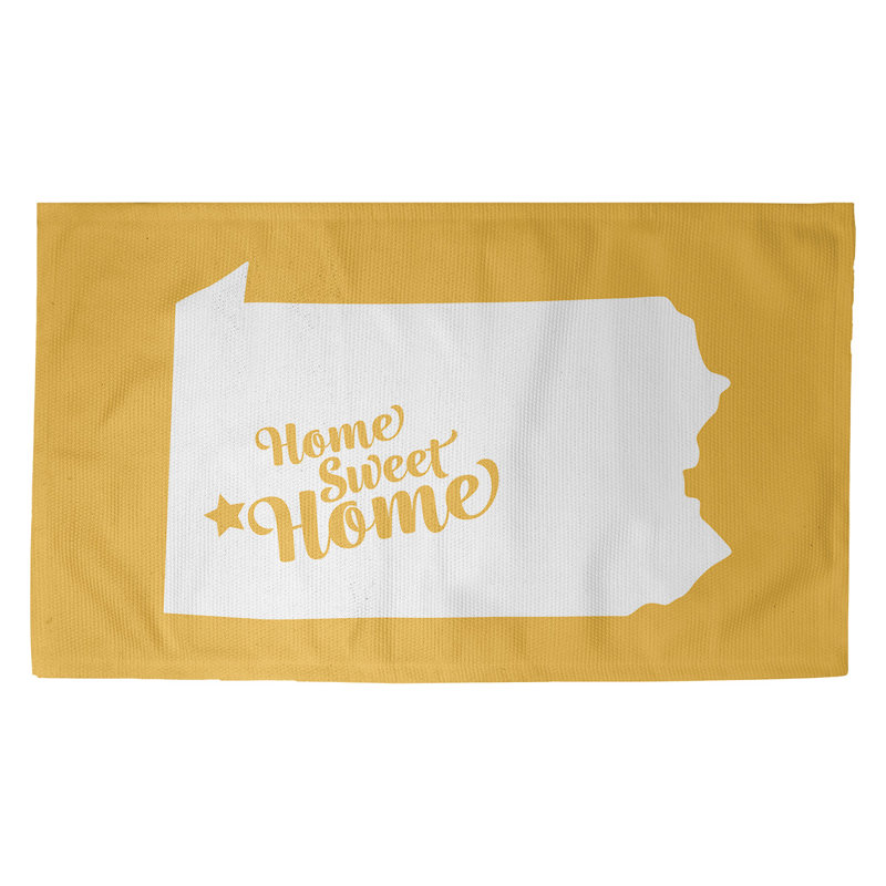 Tapis de zone jaune pittsburgh the home, Rectangle 5 pi x 7 pi