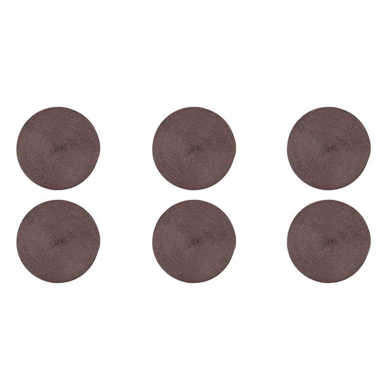 Polypropylene Plastic Placemat, Brown