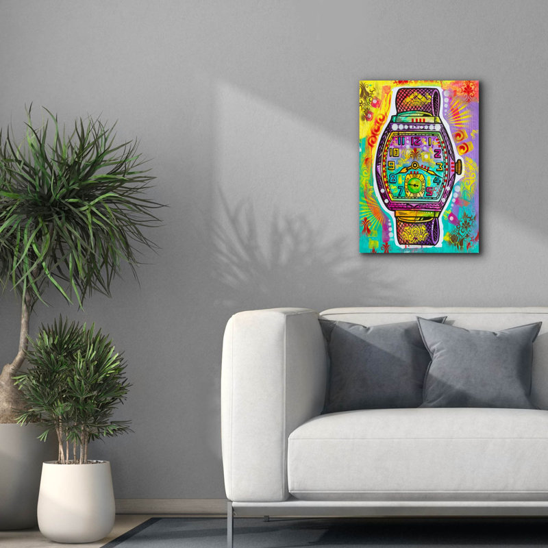 «Wrist Watch» par Dean Russo, art mural sur toile, 12 po x 16 po, H 26 po x l 18 po x P 0,75 po