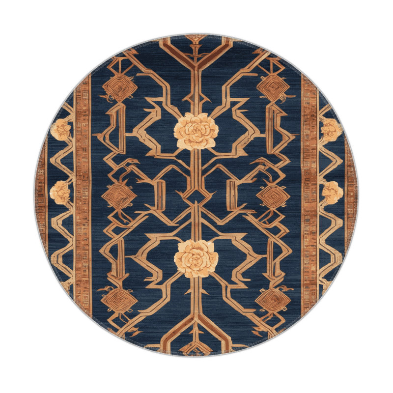 Tapis intérieur et extérieur ArtDeco, Rond 5 pi
