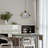 14.625"L Keegon 1-Light Black and Gold Modern Linear Pendant