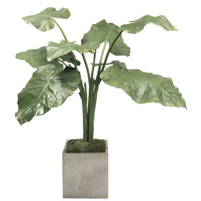 49 " H Faux Elephant Ear Plant
