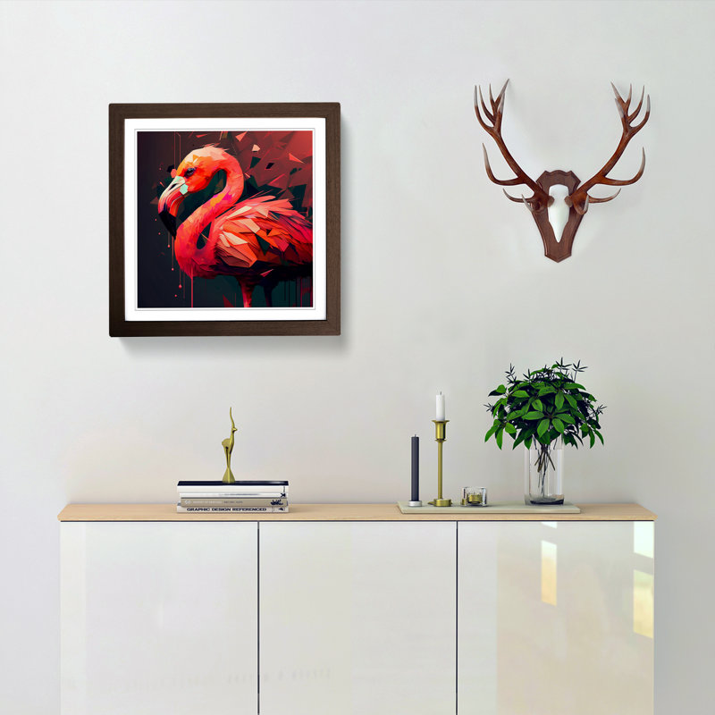 Single Picture Frame Print on Wood, Walnut