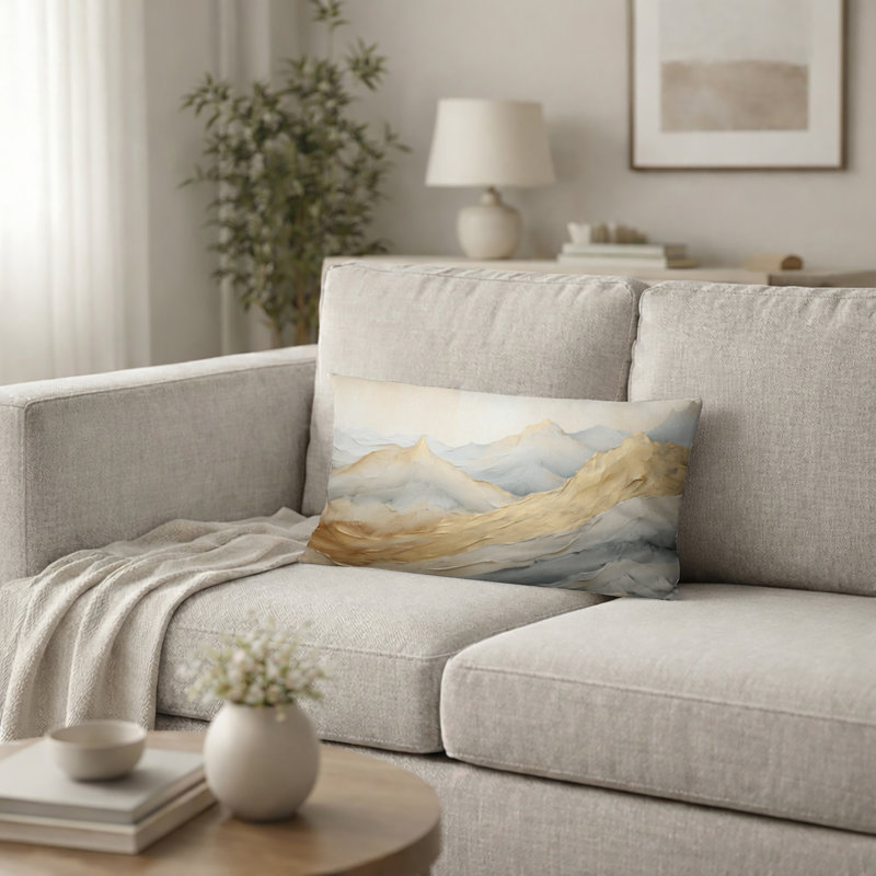 Coussin décoratif Alpine Mountain Harmony, H 12 po x l 20 po