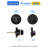 MRML Deadbolt Black Passcode Keyless Entry Dead Bolt Lock, Single Cylinder, Resettable 3 Digit with Combination, Interior Exterior Entry Door Lock, 1 Pack-134972523